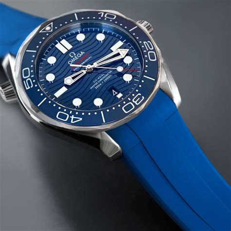 omega watch blue strap|genuine omega watch straps uk.